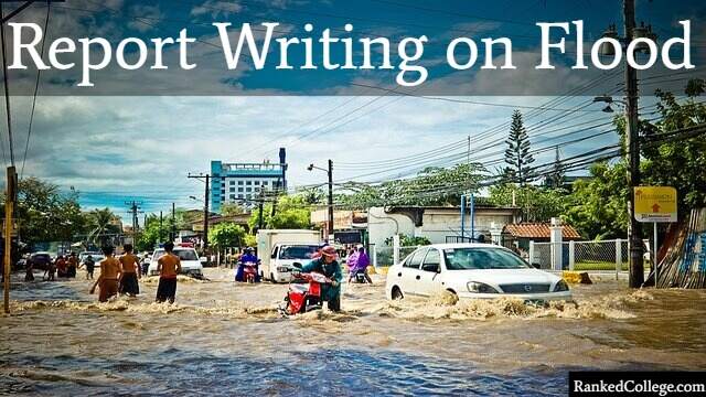 report writing on flood